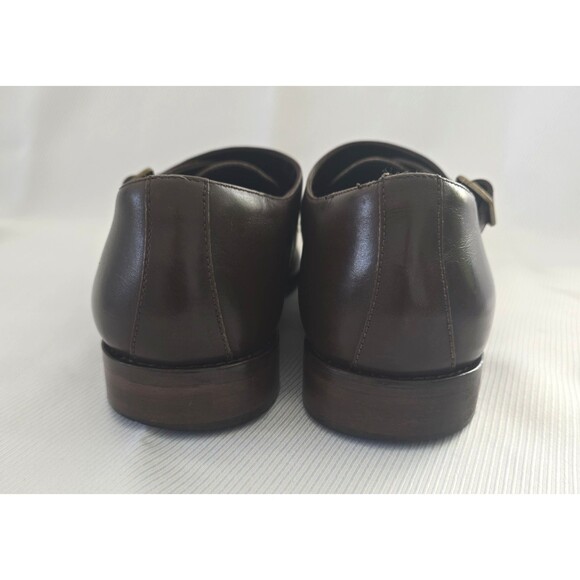 👞 Bruno Magli Alfanzo Shoes – Men's 11M – Dark Brown Monk Strap – Italy Leather - Picture 7 of 11